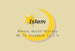 Islam Honors World History NE SS Standard 12.2.6