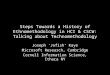 Steps Towards a History of Ethnomethodology in HCI & CSCW: Talking about Technomethodology Joseph ‘Jofish’ Kaye Microsoft Research, Cambridge Cornell Information