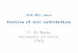 OIPE-2012, Ghent Overview of oral contributions P. Di Barba University of Pavia, Italy