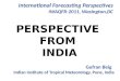 Gufran Beig Indian Institute of Tropical Meteorology, Pune, India International Forecasting Perspectives IWAQFR-2011, Wasington,DC PERSPECTIVE FROM INDIA