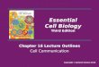 Chapter 16 Lecture Outlines Cell Communication Essential Cell Biology Third Edition Copyright © Garland Science 2010
