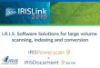 I.R.I.S. Software Solutions for large volume scanning, indexing and conversion &