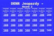 DENR Jeopardy – Round 2 Strategic Direction 1 Strategic Direction 2 Strategic Direction 3 Strategic Direction 4 Strategic Direction 5 Strategic Direction