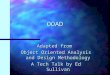 OOAD Adapted from Object Oriented Analysis and Design Methodology A Tech Talk by Ed Sullivan