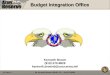 Budget Integration Office 1 21 Sep 12Mr. Kenneth Brown USARC G1 - 910-570-8826 Kenneth Brown (910) 570-8826 kenneth.brown5@usar.army.mil