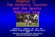 Chapter 1: The Athletic Trainer and the Sports Medicine Team Jennifer L. Doherty, MS, LAT, ATC Academic Program Director, Entry-Level ATEP Florida International