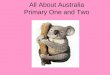 All About Australia Primary One and Two. What is Australia? Australia is a big country