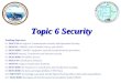 Topic 6 Security Enabling Objectives 6.1 DISCUSS the origin of Communication Security and Operational Security. 6.2 DEFINE COMSEC, DoD COMSEC Policy, and
