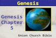Genesis Union Church Bible Study Genesis Chapter 5