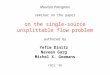 Maurizio Patrignani seminar on the paper on the single-source unsplittable flow problem authored by Yefim Dinitz Naveen Garg Michel X. Goemans FOCS ‘98