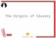 Sojourner © 2009 The Origins of Slavery Start. Sojourner © 2009 The Beginnings of Slavery A majority of the world’s cultures in pre-industrial times practiced