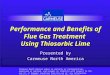 Performance and Benefits of Flue Gas Treatment Using Thiosorbic Lime Presented by Carmeuse North America Carmeuse North America makes no warranty or representation,