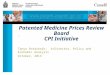  Tanya Potashnik: A/Director, Policy and Economic Analysis October, 2013 Patented Medicine Prices Review Board CPI Initiative
