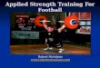 Applied Strength Training For Football Robert McAdams 