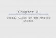 Chapter 8 Social Class in the United States. Chapter Outline  The American Class Structure  Poverty  Government-Assistance Programs  The Changing