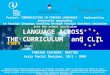 Project: COMMUNICATION IN FOREIGN LANGUAGES - Implementing innovative approaches to foreign language teaching through foreign teachers inclusion into the
