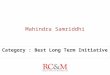 Mahindra Samriddhi Category : Best Long Term Initiative