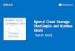Windows Azure Conference 2014 Hybrid Cloud Storage: StorSimple and Windows Azure