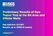 U.S. Department of the Interior U.S. Geological Survey Preliminary Results of Dye- Tracer Test at the B4 Area and Offsite Wells Dye Injection 11/13/07