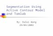 Segmentation Using Active Contour Model and Tomlab By: Dalei Wang 29/04/2003