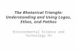 Environmental Science and Technology HS The Rhetorical Triangle: Understanding and Using Logos, Ethos, and Pathos