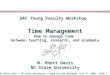 July 27, 2009W. Rhett DavisNC State UniversitySlide 1Young Faculty Workshop DAC Young Faculty Workshop Time Management How to manage time between teaching,