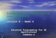 1 Further Terrain Rendering and Level of Detail Lecture 8 - Week 4 Advanced Programming for 3D Applications CE00383-3