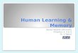 Human Learning & Memory Siena Heights University Chapters 3, 4 & 5 Dr. S.Talbot