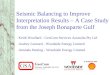 Seismic Balancing to Improve Interpretation Results – A Case Study from the Joseph Bonaparte Gulf Keith Woollard - GeoCom Services Australia Pty Ltd Audrey
