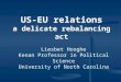 US-EU relations a delicate rebalancing act Liesbet Hooghe Kenan Professor in Political Science University of North Carolina
