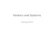 Hystory and Systems Spring 2013. “Psychology has a long past but only a short history” ~Ebbinghaus Why Study the History of Psychology? History repeats