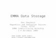 EMMA Data Storage Ben Shepherd Magnetics and Radiation Sources Group, ASTeC EMMA Commissioning Workshop 1-4 December 2009 View slides (with links): 