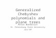 Generalized Chebyshev polynomials and plane trees Anton Bankevich St. Petersburg State University Jass’07