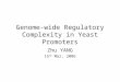 Genome-wide Regulatory Complexity in Yeast Promoters Zhu YANG 15 th Mar, 2006