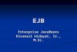 EJB Enterprise JavaBeans Risanuri Hidayat, Ir., M.Sc