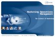 Assetlink ConfidentialMarketing Operations Management – The Science of Marketing Marketing Operations Management The Science of Marketing