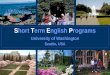 Short Term English Programs Seattle, USA University of Washington