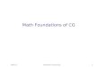 Math 1Hofstra University1 Math Foundations of CG