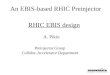 RHIC EBIS design Preinjector Group Collider-Accelerator Department A. Pikin An EBIS-based RHIC Preinjector