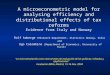 A microeconometric model for analysing efficiency and distributional effects of tax reforms Evidence from Italy and Norway Rolf Aaberge (Research Department,
