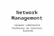 Network Management Jacques Labetoulle Professor at Institut Eurécom