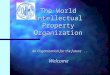 The World Intellectual Property Organization An Organization for the future.. Welcome