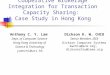 Cooperative Brokerage Integration for Transaction Capacity Sharing: A Case Study in Hong Kong Dickson K. W. CHIU Senior Member, IEEE Dickson Computer Systems