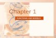 FUNCTIONS AND MODELS Chapter 1. Preparation for calculus :  The basic ideas concerning functions  Their graphs  Ways of transforming and combining