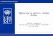 Financing to address climate change Veerle Vandeweerd United Nations Development Programme 26 May 2008