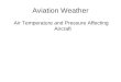 Aviation Weather Air Temperature and Pressure Affecting Aircraft
