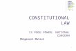 1 CONSTITUTIONAL LAW 13 POGG POWER: NATIONAL CONCERN Shigenori Matsui