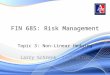 FIN 685: Risk Management Topic 3: Non-Linear Hedging Larry Schrenk, Instructor