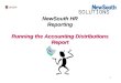 1 NewSouth HR Reporting Running the Accounting Distributions Report