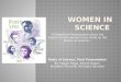A PowerPoint Presentation about the impact certain women have made on the history of science… Roots of Science, Final Presentation. By: Megan Riggs, Rachel